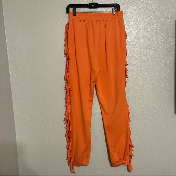 Orange Fringe Joggers Size Medium - Picture 10 of 10